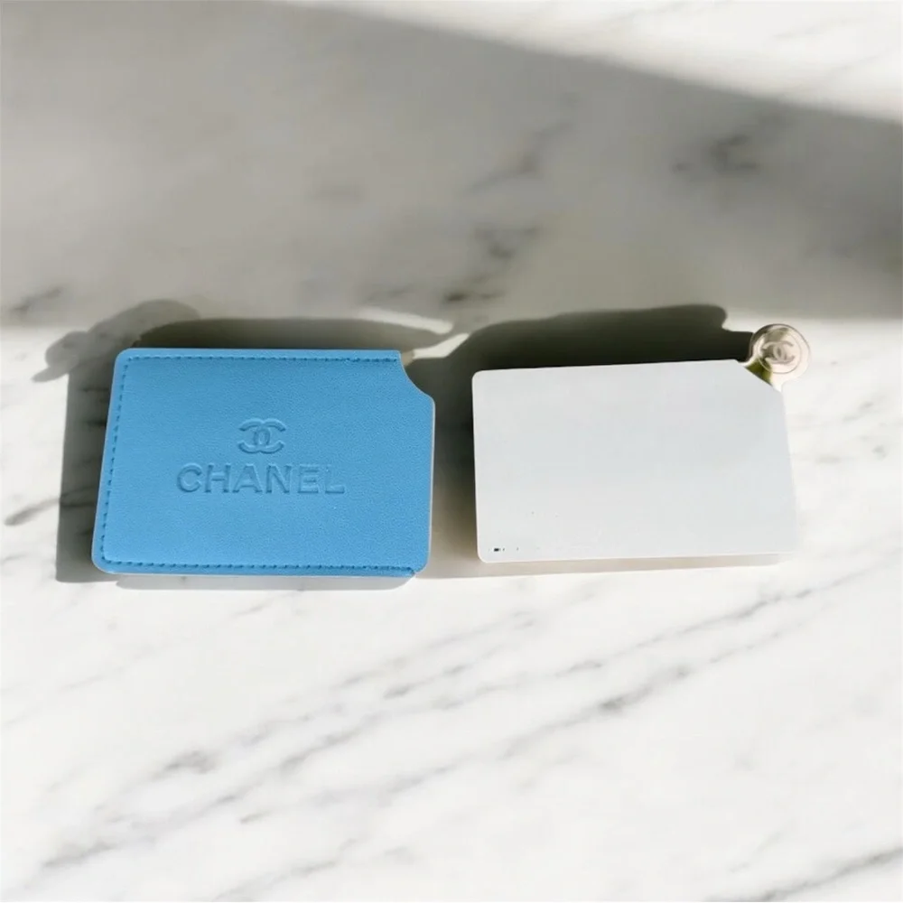 CHANEL Sky Blue Handheld Mirror